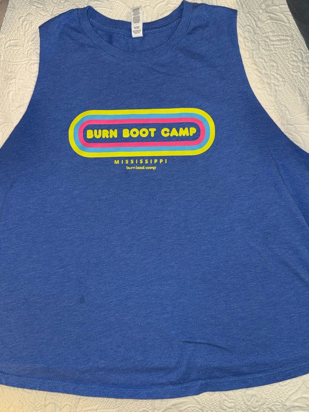 Burn Boot Camp Women's Muscle Tee - Blue